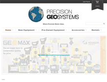 Tablet Screenshot of precision-geosystems.com